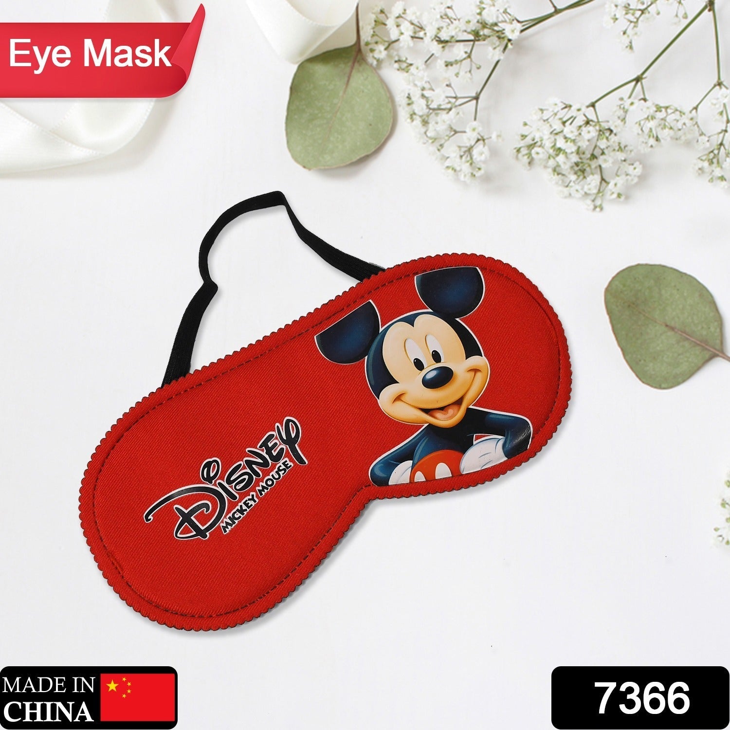 7366 MICKEY MOUSE SLEEPING MASK LIGHTWEIGHT COTTON FABRIC BLINDFOLD SOFT EYE MASK SUPER NEW PREMIUM EYE MASK (1 PC) DeoDap 7366 MICKEY MOUSE SLEEPING MASK LIGHTWEIGHT COTTON FABRIC BLINDFOLD SOFT EYE MASK SUPER NEW PREMIUM EYE MASK (1 PC) DeoDap